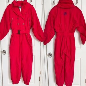 Vintage | Edelweiss Skiwear | One Piece Jumper Ski Snowsuit Womens